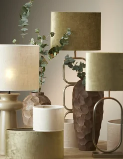 Light en Living Lampenkap cilinder 25-25-18 cm SENDAI zand Outlet