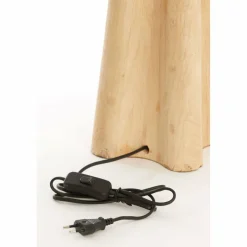 Light en Living Lampvoet 15x15x40 cm NAVELLI hout mat naturel Outlet