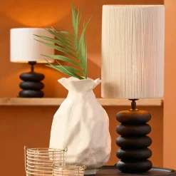 Light en Living Lampvoet Ø12x12 cm BUDONGO hout zwart Online