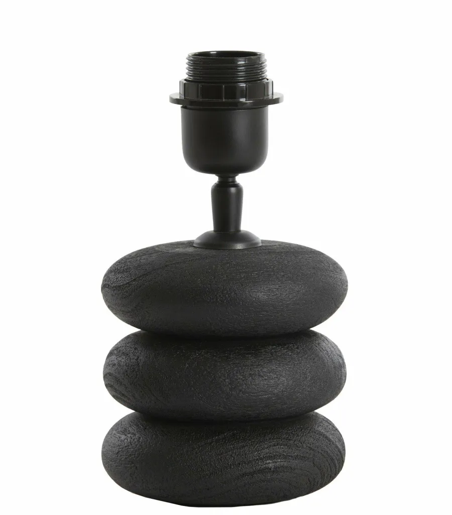 Light en Living Lampvoet Ø12x12 cm BUDONGO hout zwart Online