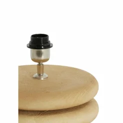 Light en Living Lampvoet Ø25x9 cm EBOLI hout mat naturel New