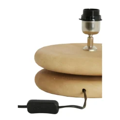 Light en Living Lampvoet Ø25x9 cm EBOLI hout mat naturel New
