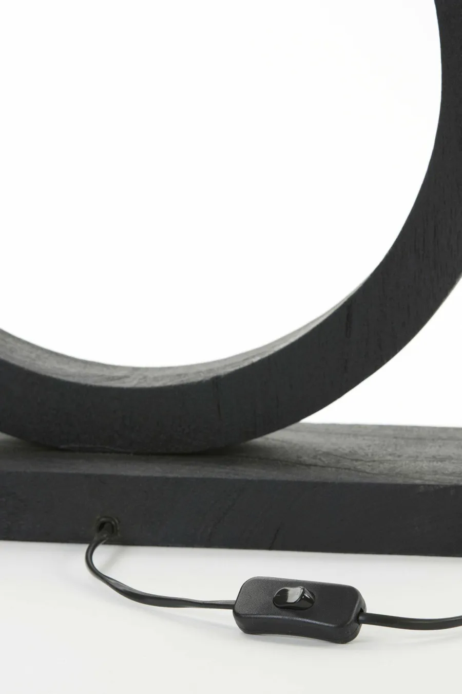 Light en Living Lampvoet 41x13x55 cm TINAR hout mat zwart Outlet