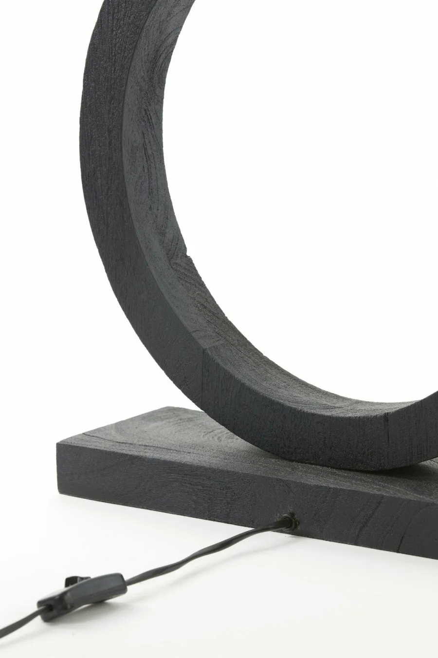Light en Living Lampvoet 41x13x55 cm TINAR hout mat zwart Outlet