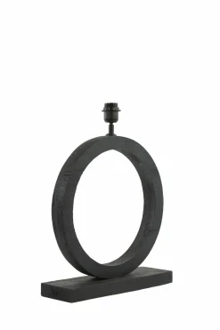 Light en Living Lampvoet 41x13x55 cm TINAR hout mat zwart Outlet