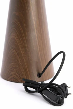 Light en Living Lampvoet Ø14x40 cm DINAN houtprint donkerbruin Clearance