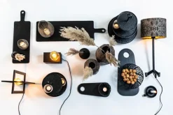 Light en Living Lampvoet 15,5x15,5x40 cm DENNIS mat zwart Hot
