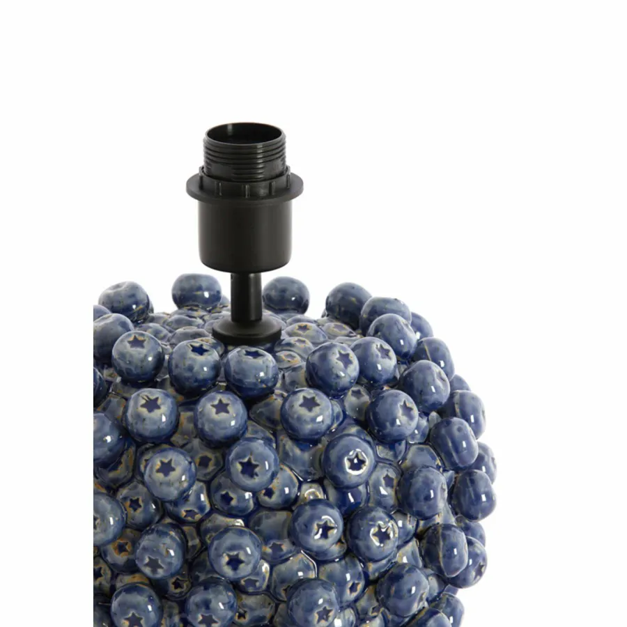 Light en Living Lampvoet Ø31,5x35 cm BERRIES keramiek donker blauw New