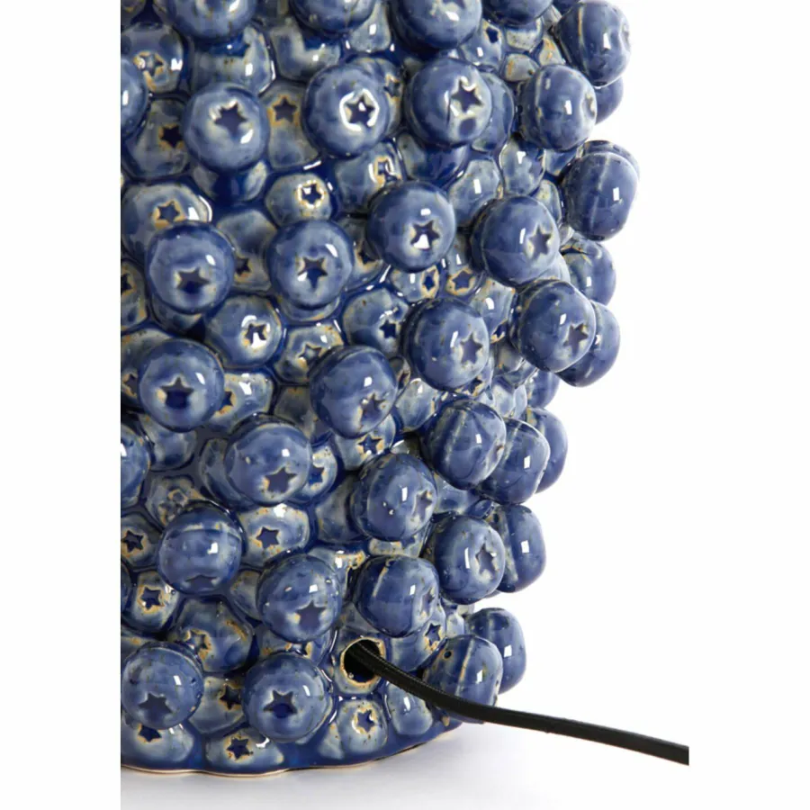 Light en Living Lampvoet Ø31,5x35 cm BERRIES keramiek donker blauw New