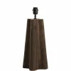 Light en Living Lampvoet 15x15x40 cm NAVELLI hout mat grijs/bruin New
