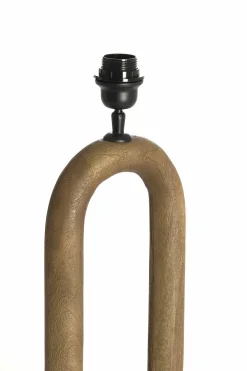 Light en Living Lampvoet 20x12x44 cm PACECO hout grijs-donker bruin Best