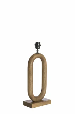 Light en Living Lampvoet 20x12x44 cm PACECO hout grijs-donker bruin Best