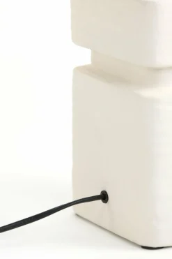 Light en Living Lampvoet 16x16x32 cm AMTA keramiek crème Best