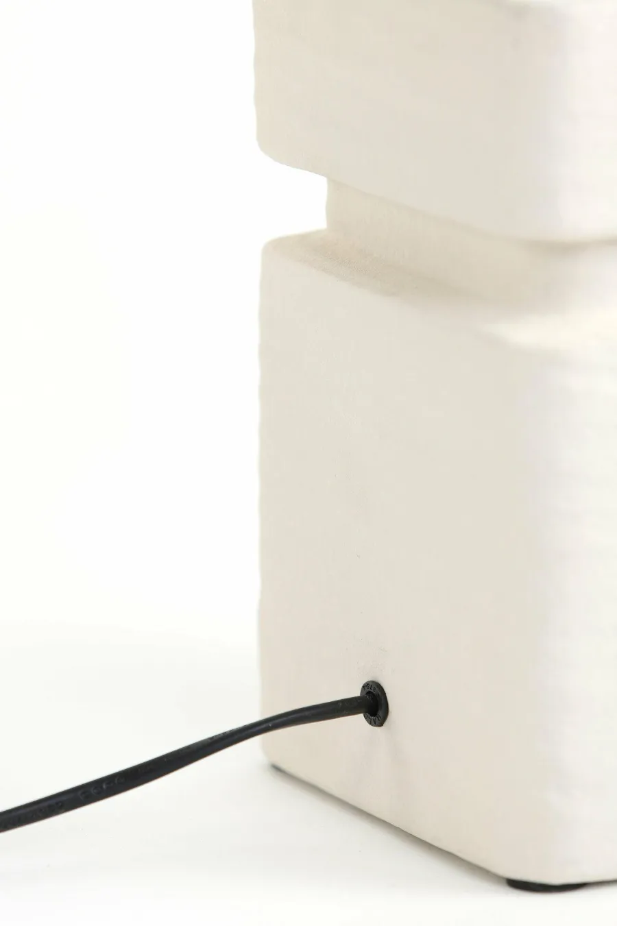 Light en Living Lampvoet 16x16x32 cm AMTA keramiek crème Best