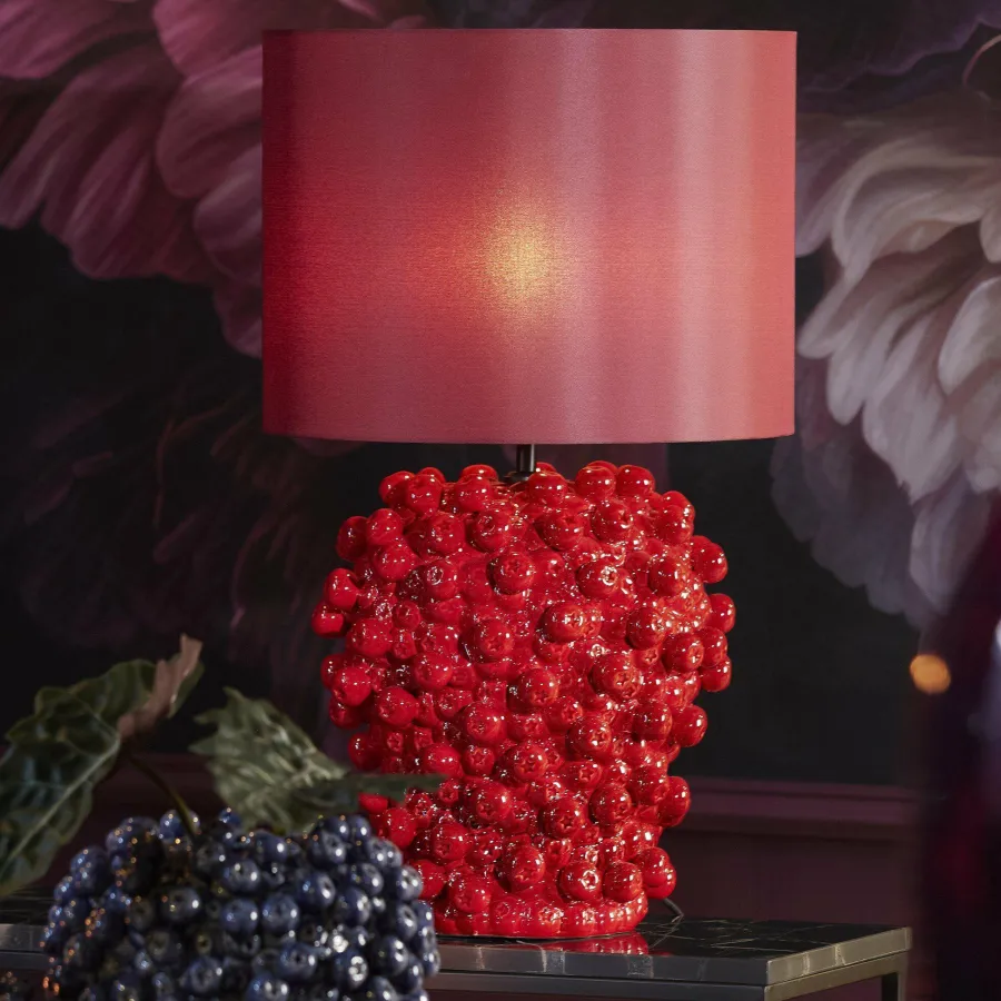 Light en Living Lampvoet Ø31,5x35 cm BERRIES keramiek rood Online