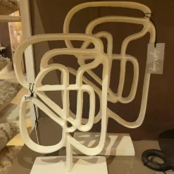 Light en Living Ornament op voet 24x8x39 cm GOLEZA crème Sale