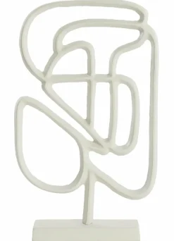 Light en Living Ornament op voet 24x8x39 cm GOLEZA crème Sale