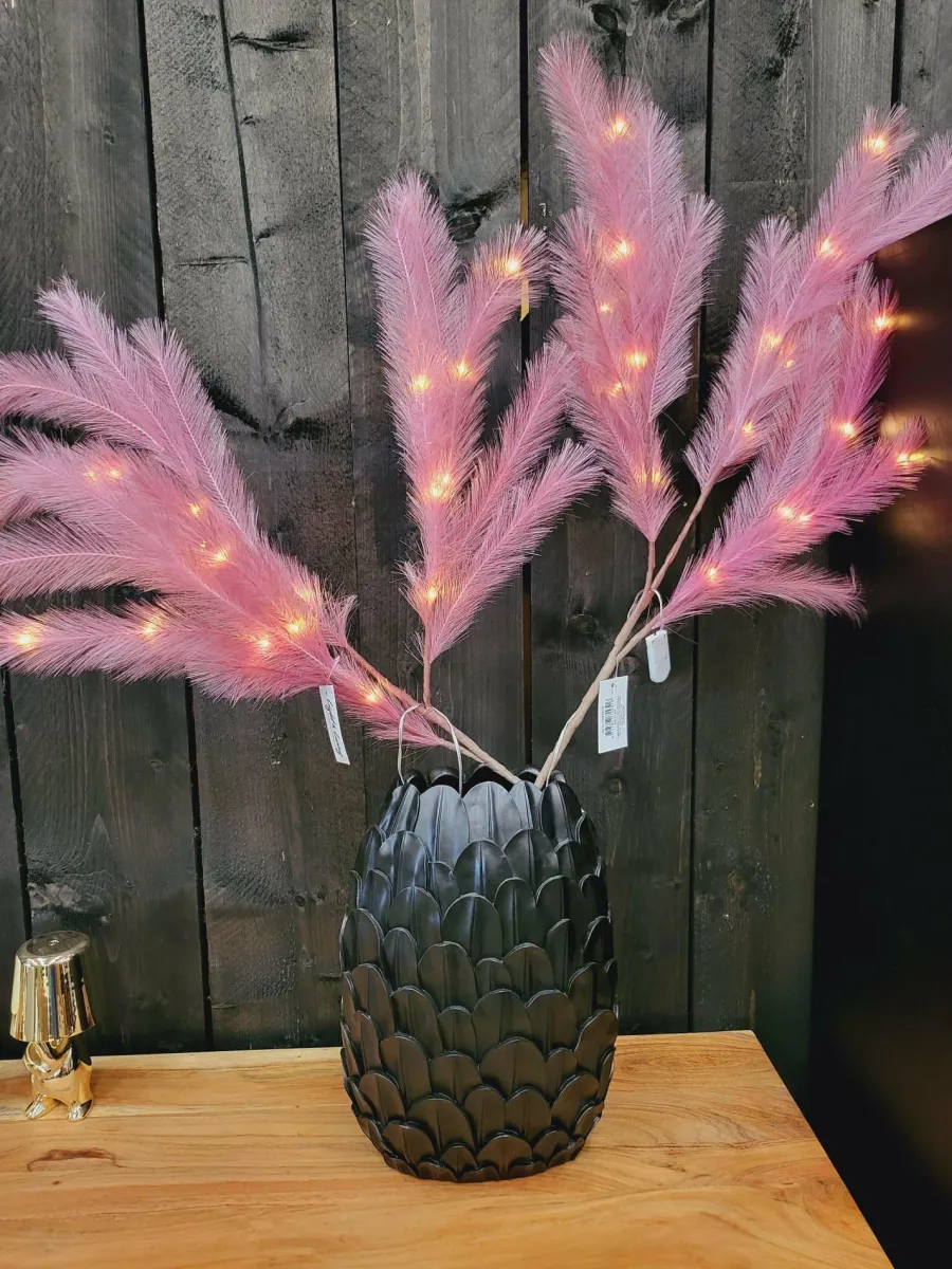 Light en Living Ornament LED 110 cm FEATHER rood / roze Sale