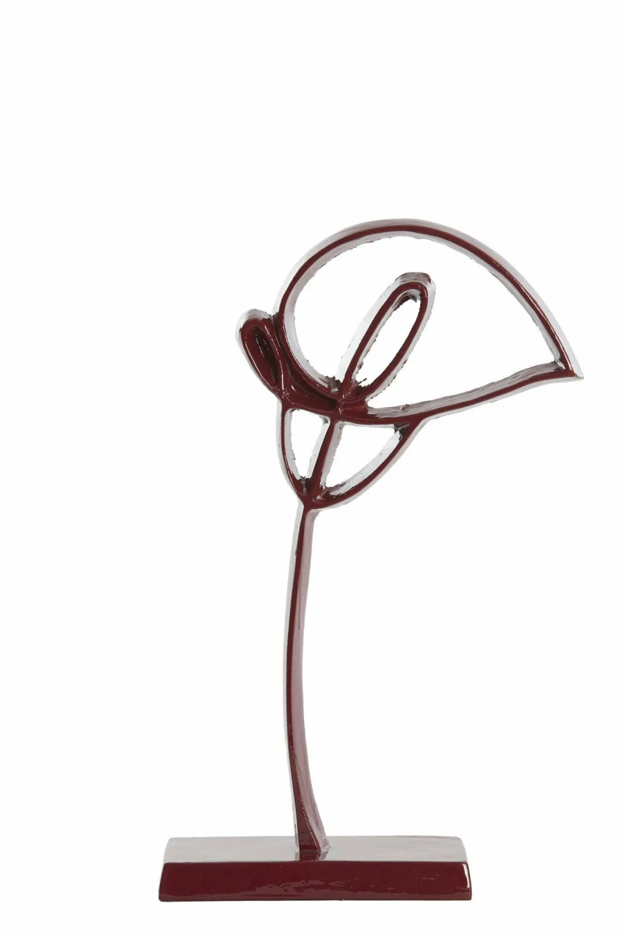 Light en Living Ornament op voet 19x8x38 cm CALLA glans bordeaux Online