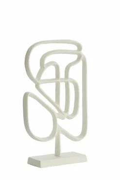 Light en Living Ornament op voet 18x8x31 cm GOLEZA crème Sale