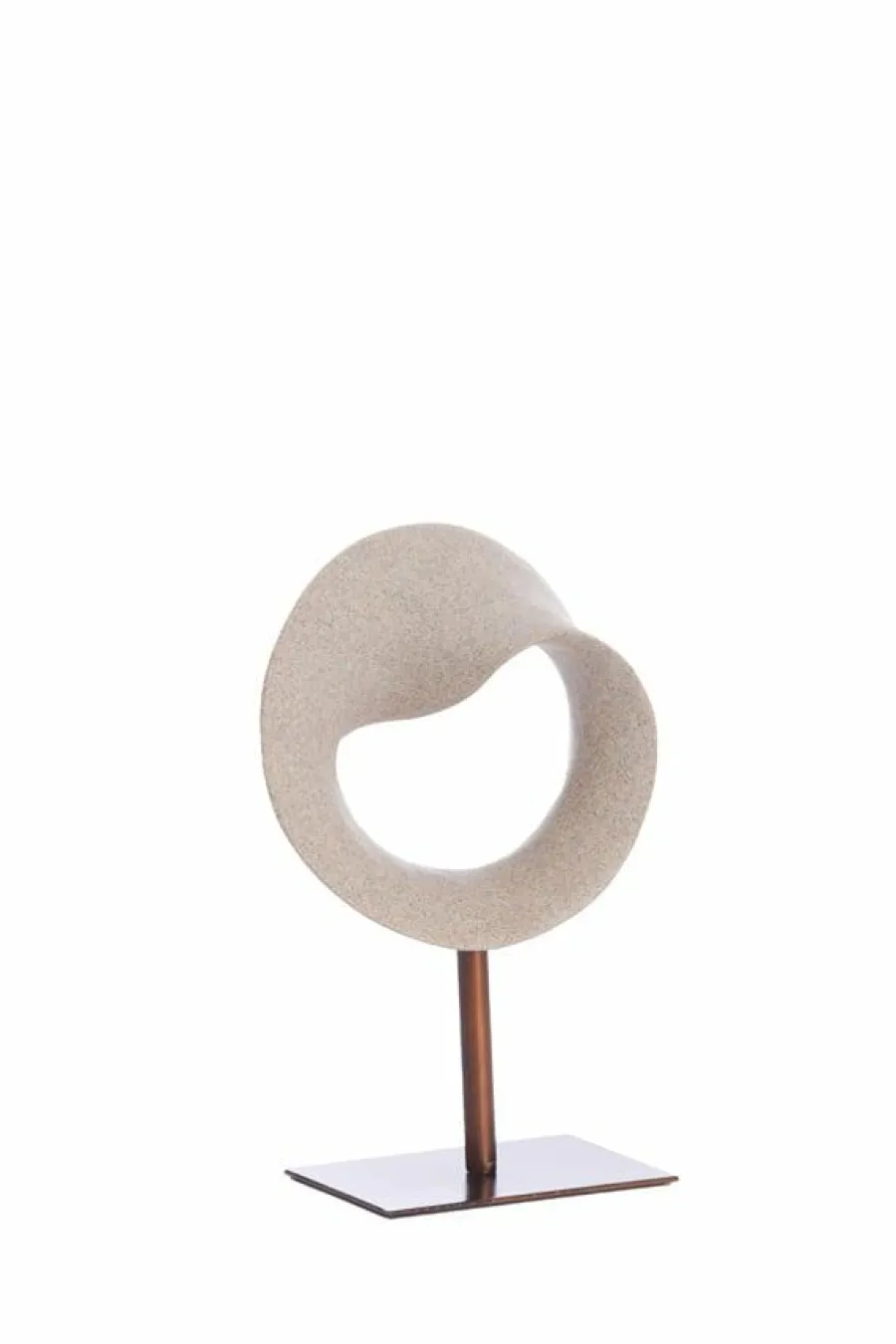 Light en Living Ornament op voet 20x10x30 cm TUZLA taupe+donker brons New