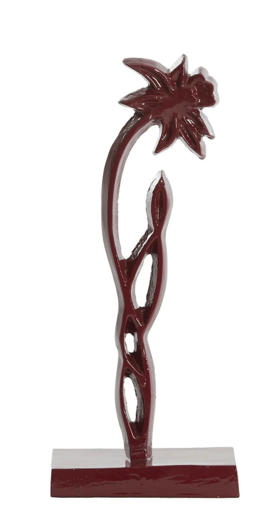 Light en Living Ornament op voet 13x8x30 cm DAFFODIL glans bordeaux Best