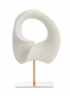 Light en Living Ornament op voet 34x18x43 cm VODICE crème+antiek brons Outlet