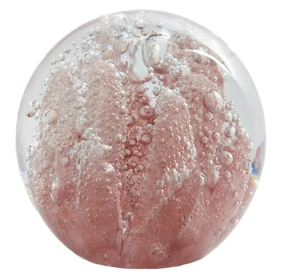 Light en Living Ornament Ø10x10 cm CORAL glas licht roze New