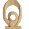 Light en Living Ornament 30x9x46 cm RANDA hout mat naturel