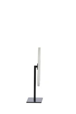 Light en Living Ornament op voet 25x10x35 cm YFKE marmer wit+mat zwart Discount