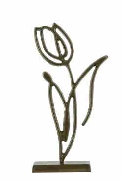 Light en Living Ornament op voet 24x8,5x45 cm TULIPANU antiek brons Online