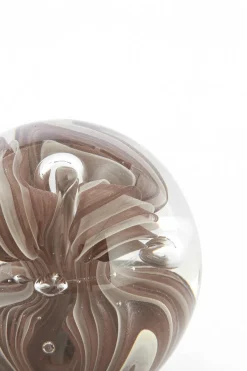 Light en Living Ornament Ø10X10 cm BREON Glas Bruin+Crème Hot
