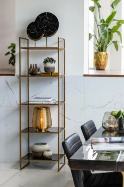 Light en Living Ornament op voet 25x10x35 cm GOUYA zwart agaat+antiek brons Outlet