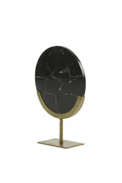 Light en Living Ornament op voet 25x10x35 cm GOUYA zwart agaat+antiek brons Outlet