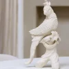 Light en Living Ornament 22,5x14x39 cm BIRD keramiek mat crème