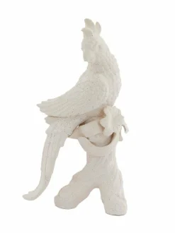 Light en Living Ornament 22,5x14x39 cm BIRD keramiek mat crème