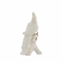Light en Living Ornament 22,5x14x39 cm BIRD keramiek mat crème
