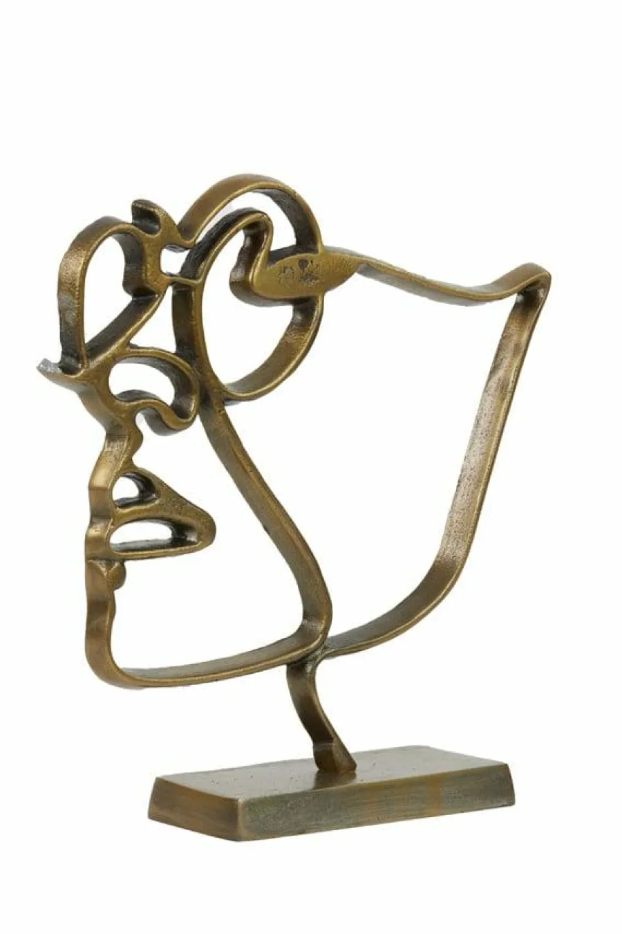 Light en Living Ornament FACE antiek brons - 2 maten Discount