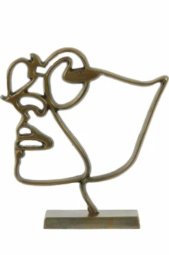 Light en Living Ornament FACE antiek brons - 2 maten Discount