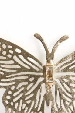 Light en Living Ornament BUTTERFLY set van 3 glanzend goud Clearance