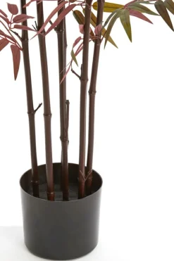 Light en Living Ornament in pot 70x60x150 cm BAMBOO naturel+groen/rood Best