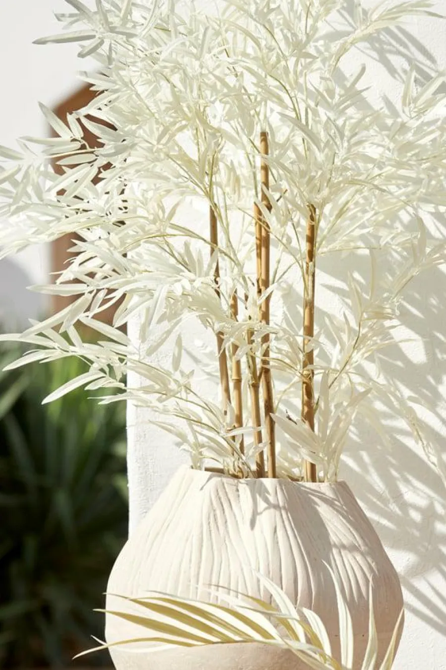 Light en Living Ornament in pot 70x60x90 cm BAMBOO naturel+crème Hot