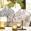 Light en Living Ornament op voet 36x6x39 cm LEAF mat zwart Hot
