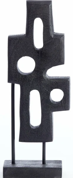 Light en Living Ornament op voet 19x9,5x45 cm SALIO hout mat zwart Online