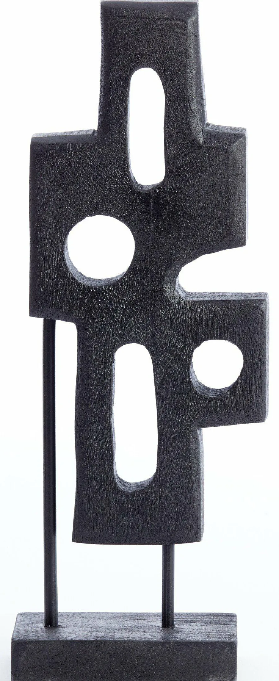 Light en Living Ornament op voet 19x9,5x45 cm SALIO hout mat zwart Online
