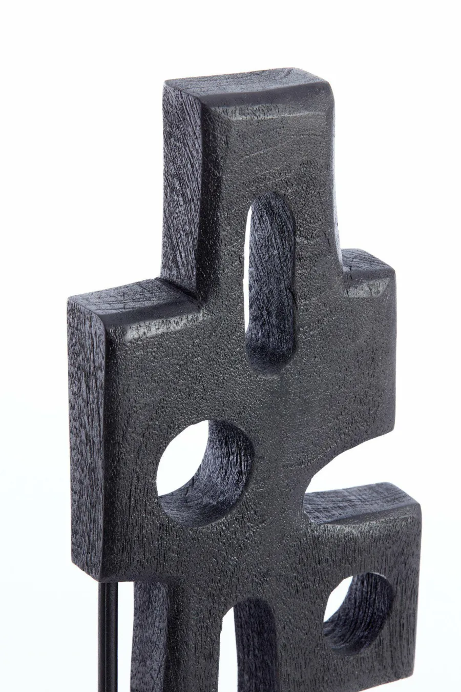 Light en Living Ornament op voet 19x9,5x45 cm SALIO hout mat zwart Online