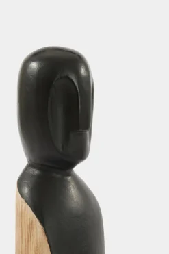 Light en Living Ornament LUMUNA hout naturel+zwart 11,5 x 12 x 41 cm Outlet