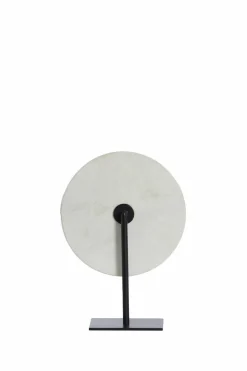 Light en Living Ornament op voet 35x12x50 cm YFKE marmer wit+mat zwart Online