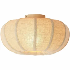 Light en Living Plafondlamp ZOSIA Ø40x21,5 cm Linnen Naturel – Light & Living Best