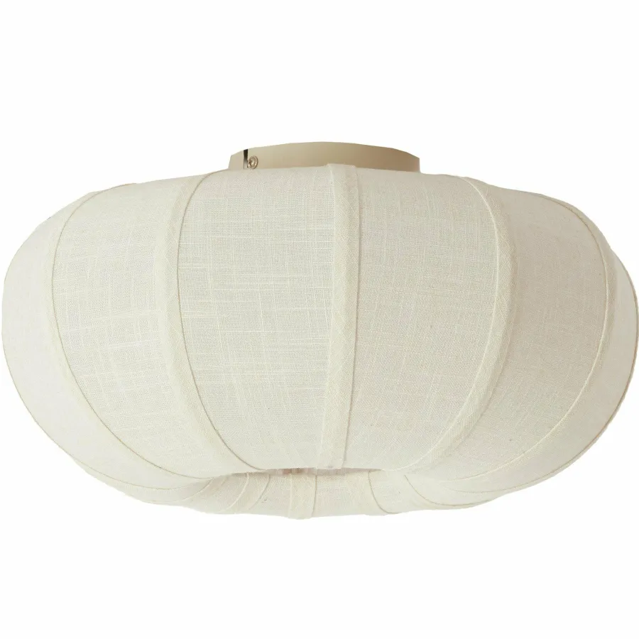 Light en Living Plafondlamp Ø50x24,5 cm ZOSIA linnen Crème Discount